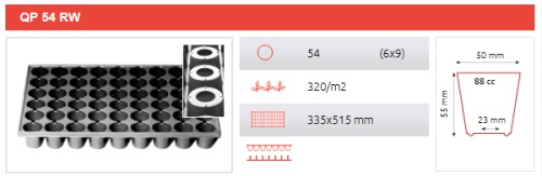 detail Sadbovač QP54RW-'pro množení jahod a květin'
