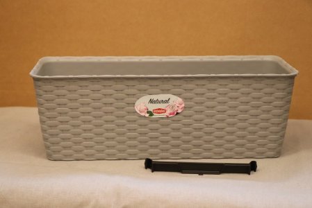 Truhlík na květiny NATURAL 40 - šedá