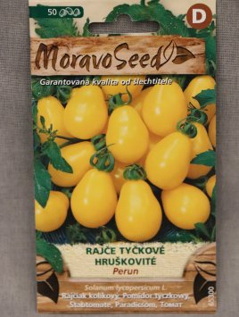 Rajče tyčkové žlutá hruška PERUN
