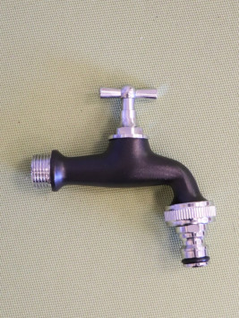 Sedlový ventil, černý/chrom