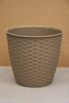 Květináč NATURAL 19 cm - šedohnědá