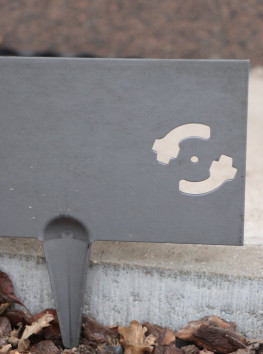 Kovový obrubník s hroty - Corten. ocel 10ks