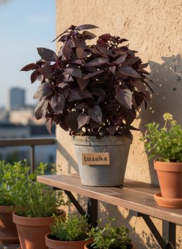 Bazalka pravá červená