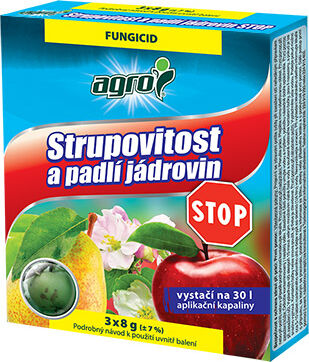 Strupovitost a padlí jádrovin STOP 3x8 g