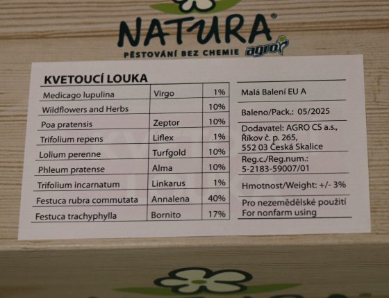 detail NATURA Travní směs Kvetoucí louka 0,9 kg