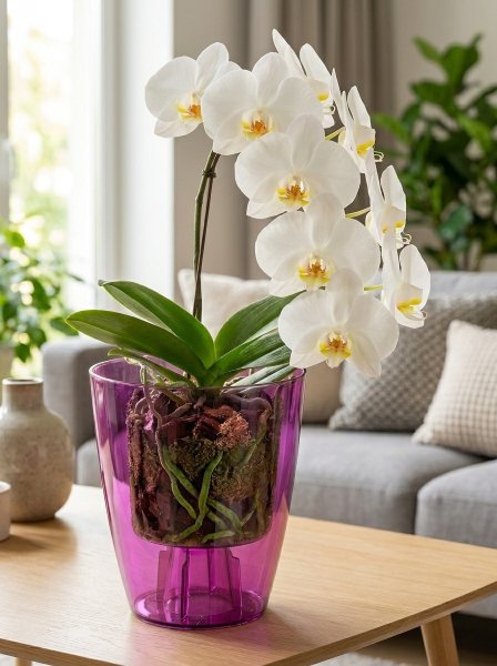 Květináč COUBI ORCHID 16 - fialová