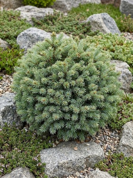 Jedle plstnatoplodá 'Green Globe'