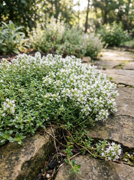 Mateřídouška časná 'Albiflorus'