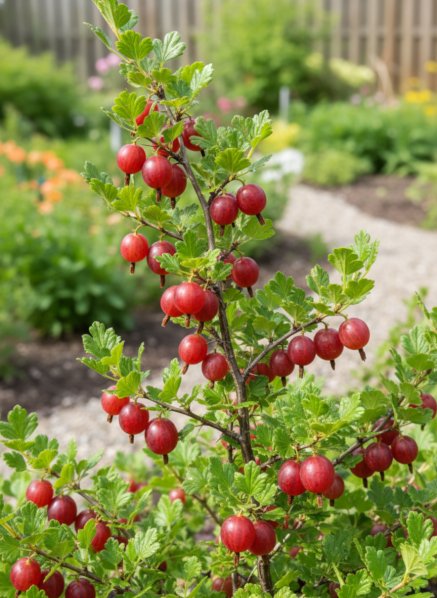 Angrešt 'Hinnonmaki red' - červený