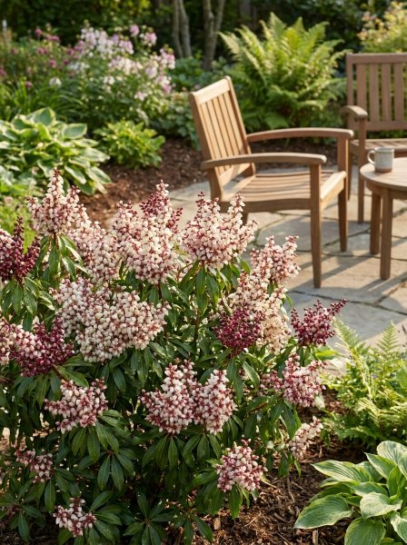 Pieris japonský 'Bonfire'