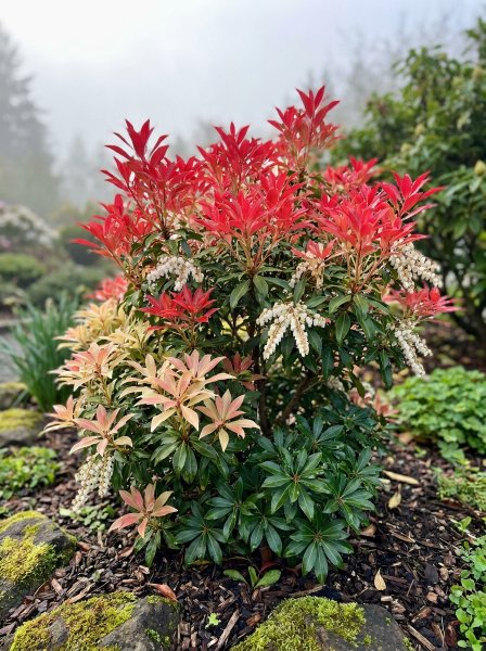 Pieris japonský 'Forest Flame'