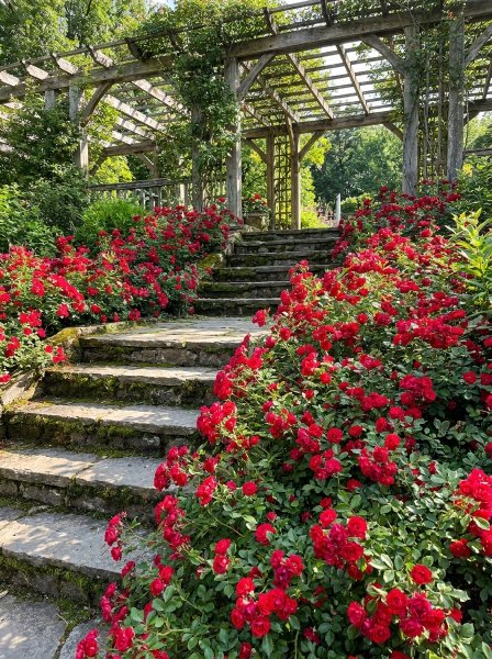 Růže půdopokryvná 'Rote The Fairy'