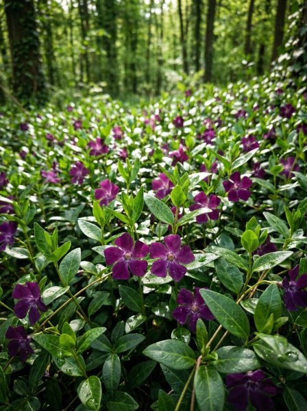 Barvínek menší 'Atropurpurea'