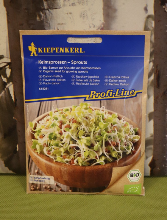 detail Bio klíčky ředkvičky Daikon