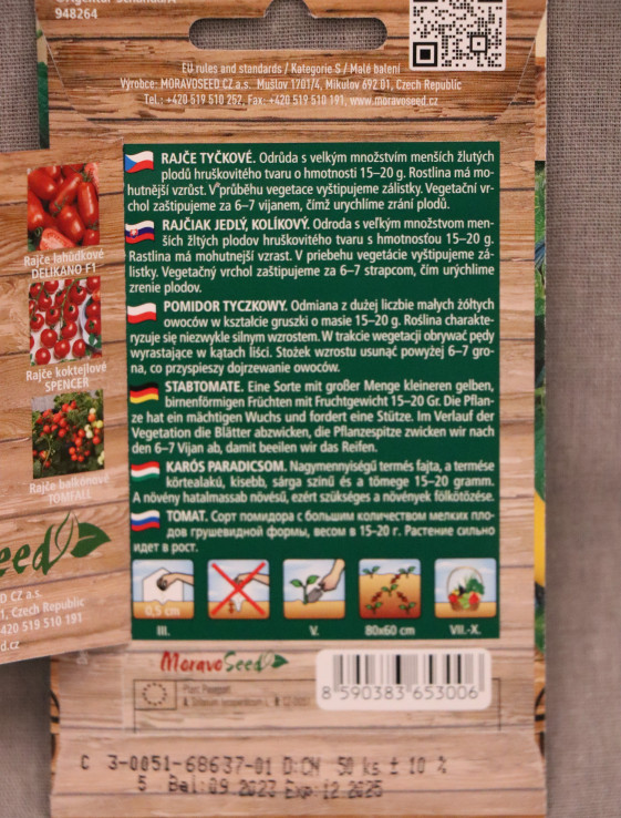 detail Rajče tyčkové žlutá hruška PERUN