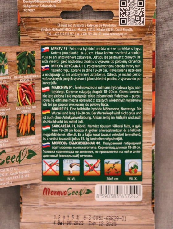 detail Mrkev poloraná ANETA F1