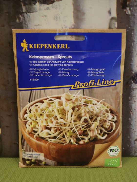 detail Bio klíčky Mungo fazole