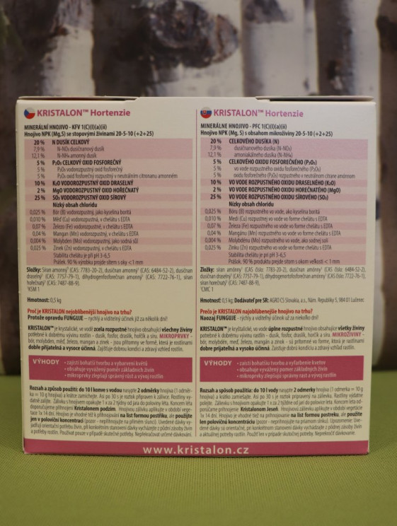 detail KRISTALON Hortenzie 0,5kg
