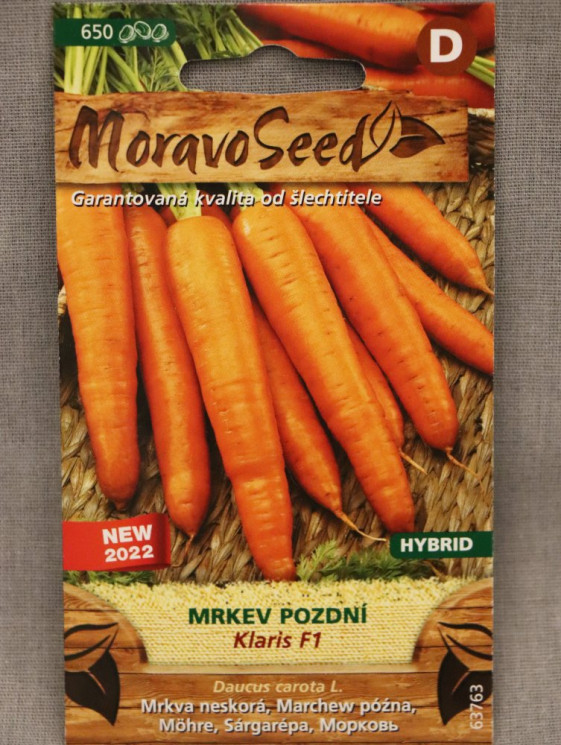 detail Mrkev pozdní KLARIS F1