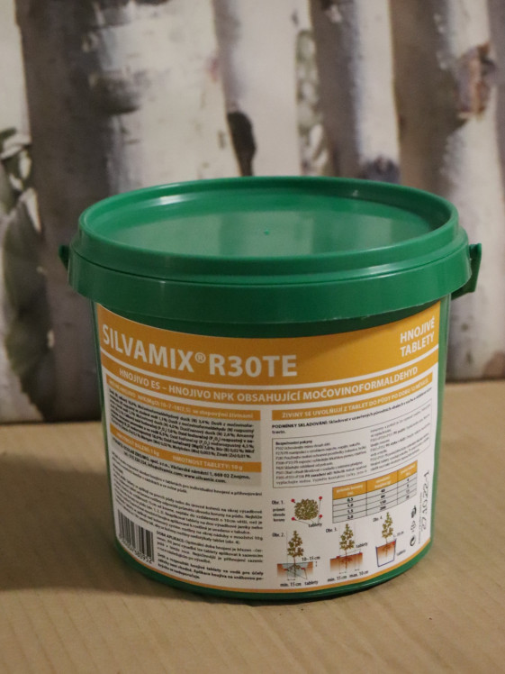 detail SILVAMIX R30+TE 30 1kg Pro jehličnany