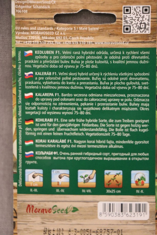 detail Kedluben raný bílý KORFU F1