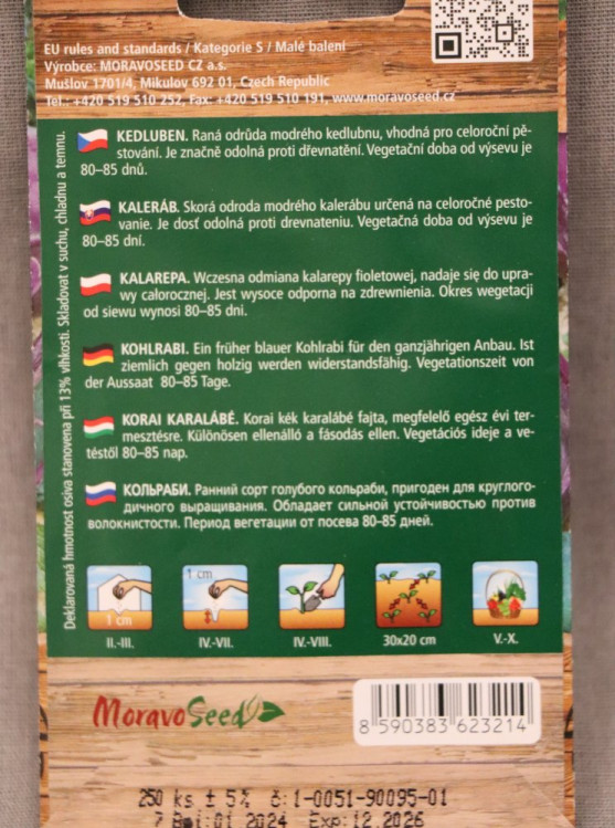 detail Kedluben raný modrý BLANKYT