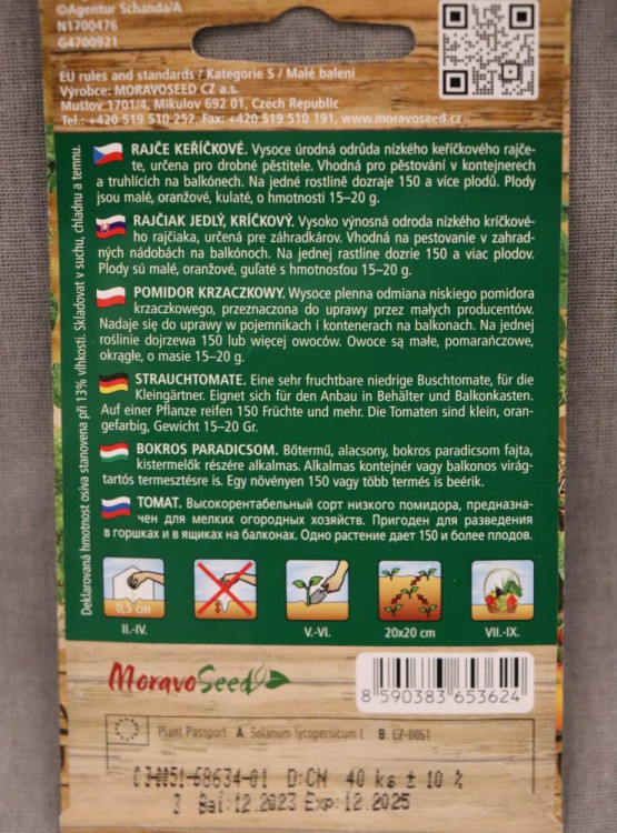 detail Rajče keříčkové balkonové oranžové VENUS