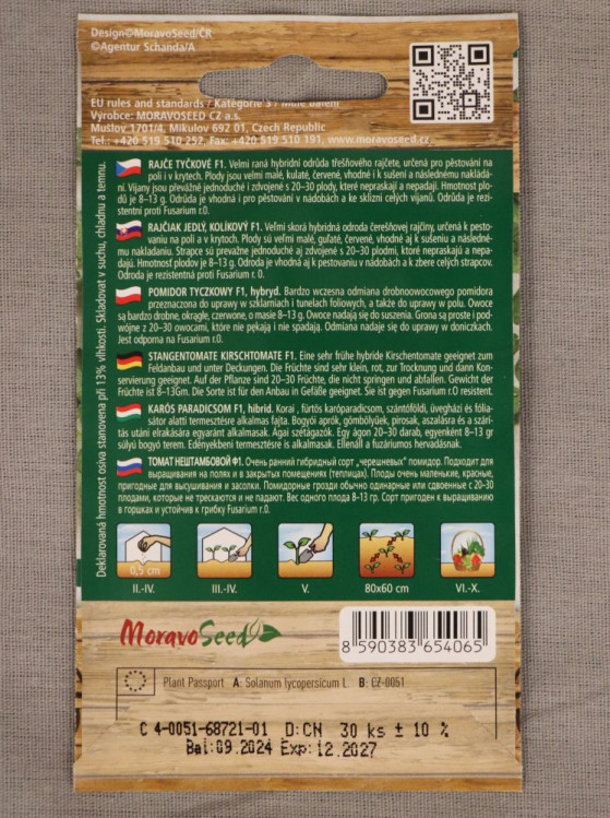 detail Rajče tyčkové třešňové Curranto F1