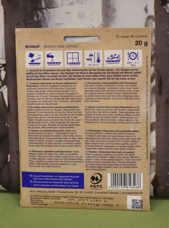 detail Bio klíčky brokolice