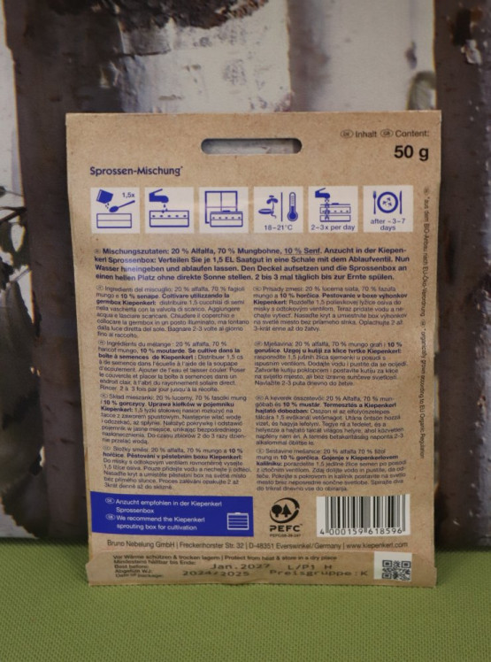 detail Bio Směs organických klíčků