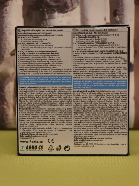 detail FLORIA Krystal. hn. pro modré hortenzie 350g