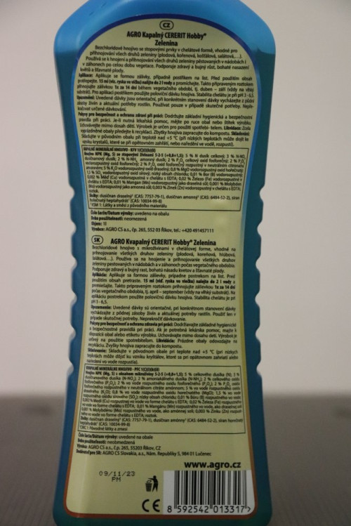 detail Cererit Hobby Zelenina kapalné 1L