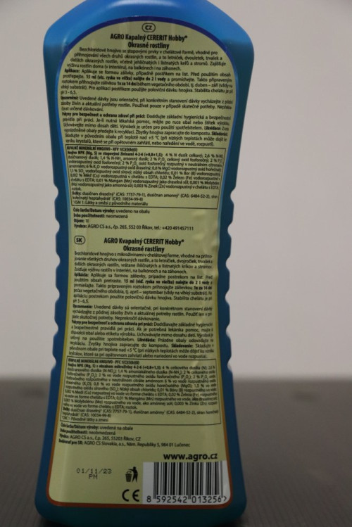 detail Cererit Hobby Okrasné rostliny kapalné 1L