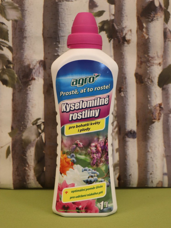 detail AGRO Kap. hn. pro kysel. rostliny 1L