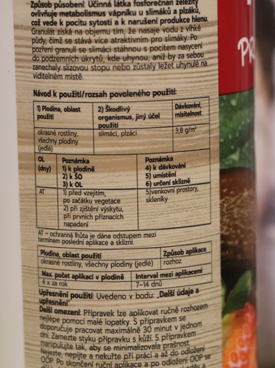 detail Přípravek NATURA PRESTO na slimáky 500 g
