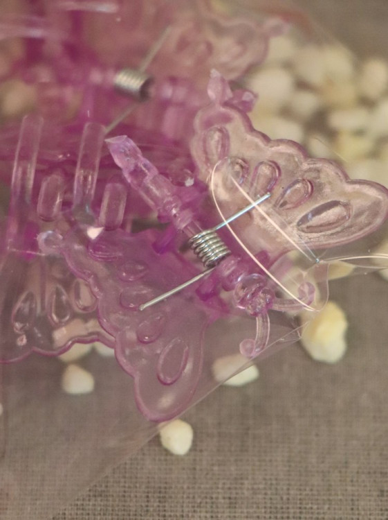 detail Klips Motýl Rosteto - lila 4 ks