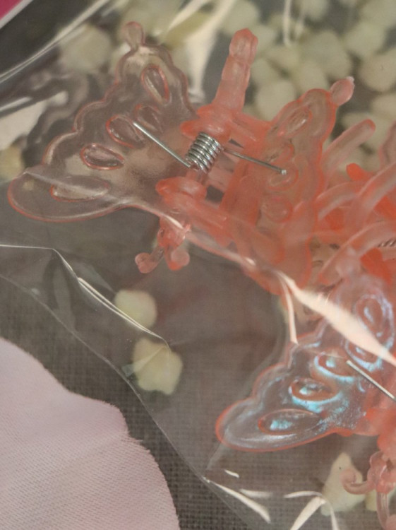 detail Klips Motýl Rosteto - oranžový 4 ks