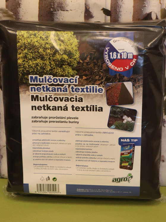 detail Agrotextilie netkaná 10 m x 1,6 m - černá