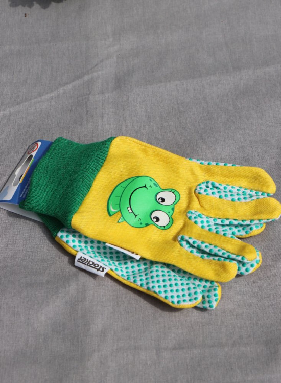 detail Rukavice dětské Stocker žluté