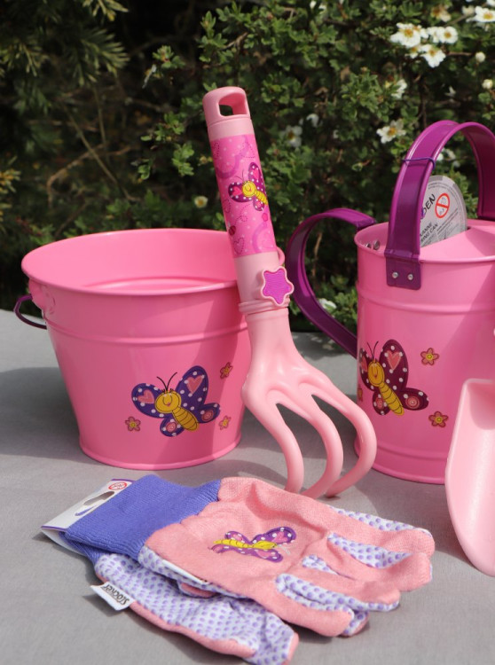 detail Dětský kyblík kovový růžový Stocker