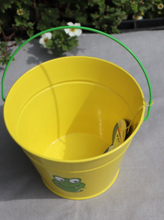 detail Dětský kyblík kovový žlutý Stocker