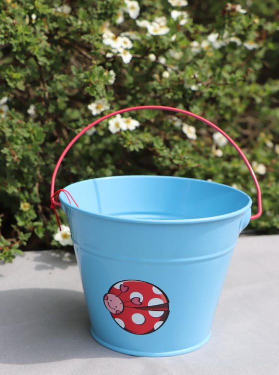 detail Dětský kyblík kovový modrý Stocker