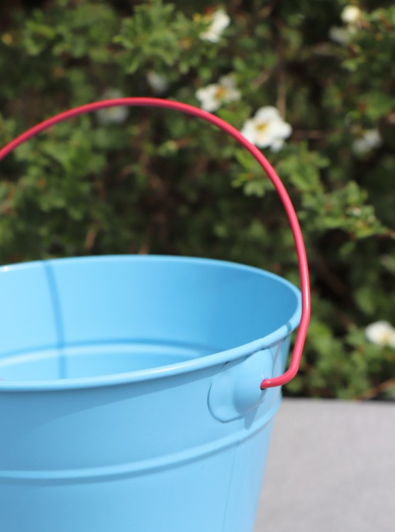 detail Dětský kyblík kovový modrý Stocker