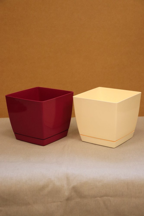 detail Květináč COUBI SQUARE P 12 - béžová