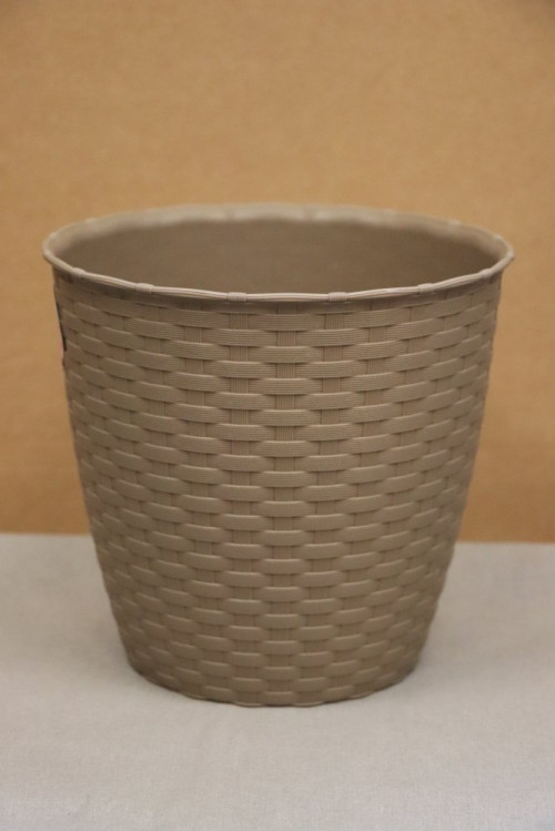 detail Květináč NATURAL 19 cm - šedohnědá