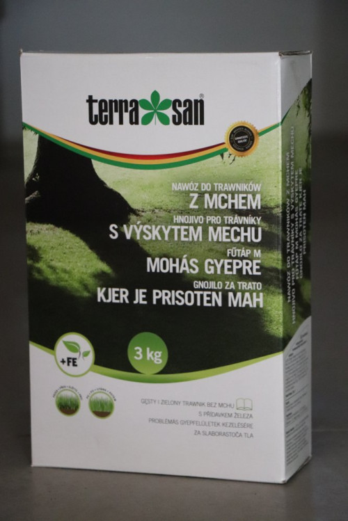 detail Hnojivo pro trávníky s výskytem mechu 3kg