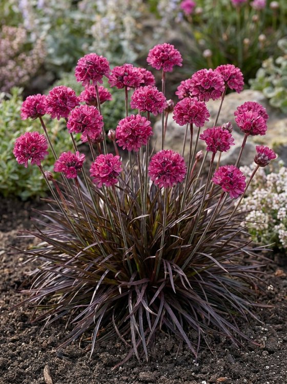detail Trávnička přímořská 'Vesuv' (Rubrifolia)