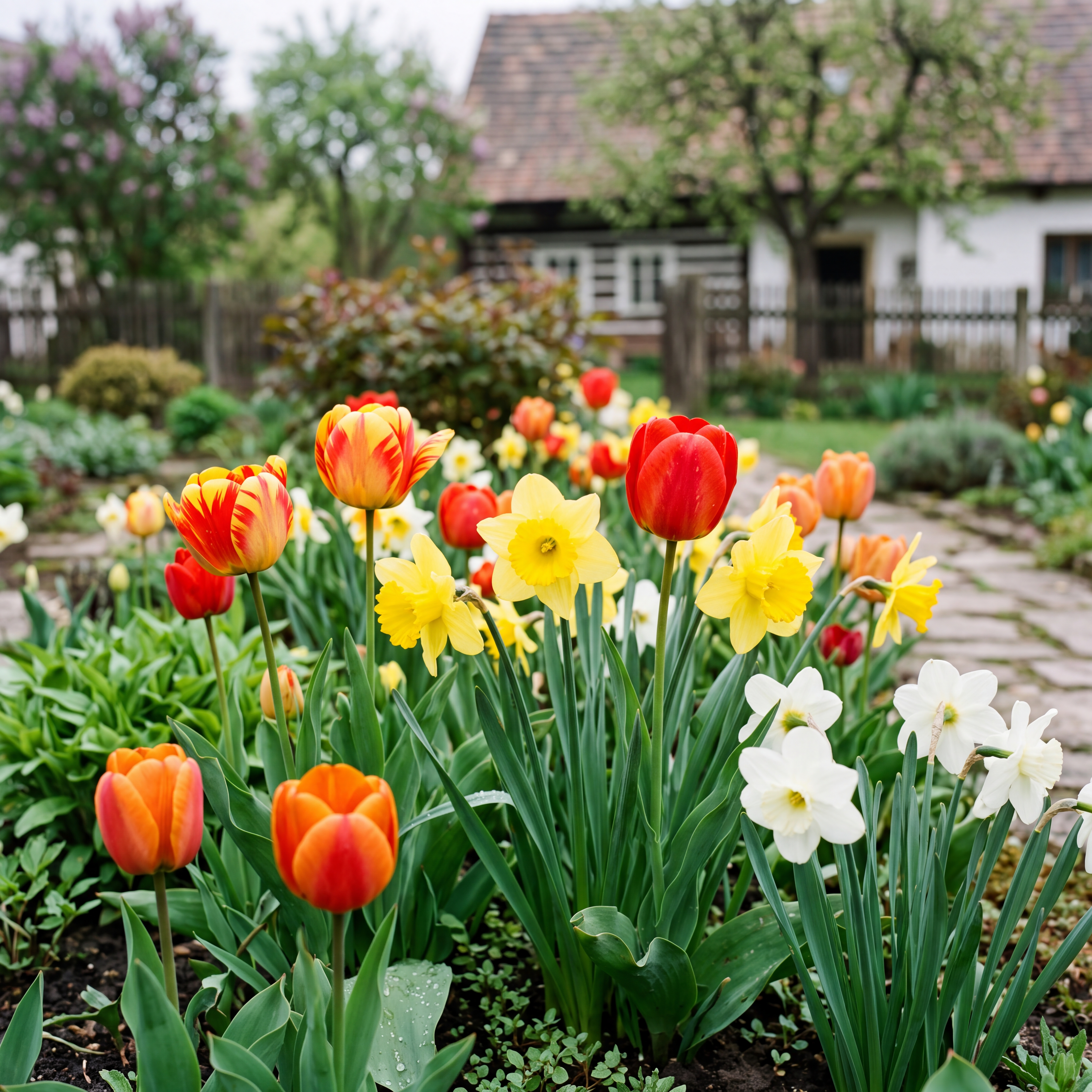 Jarní cibuloviny - tulipány a narcisy